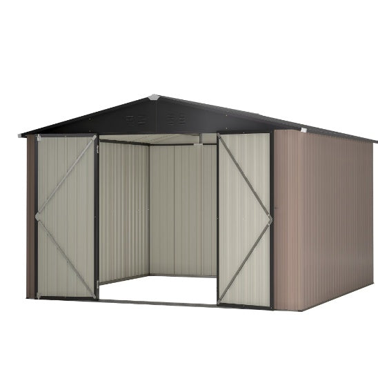 US Local Steel Garden Shed With Double Lockable Door