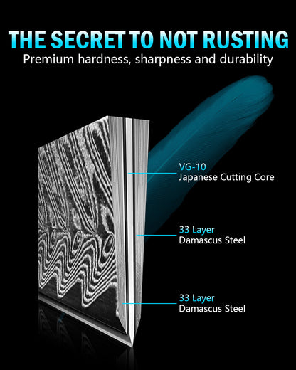 US Local 5 Inch Utility Knife, Japanese Damascus Steel Paring Knife, Sharp VG10 Fruit Slicing Knife, Small Kitchen Knife With Full Tang Ergonomic G10 Handle