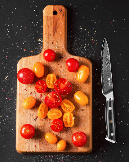 US Local 5 Inch Utility Knife, Japanese Damascus Steel Paring Knife, Sharp VG10 Fruit Slicing Knife, Small Kitchen Knife With Full Tang Ergonomic G10 Handle