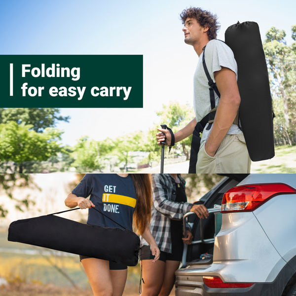 US Local 2 pcs 82X102X88cm Black Camping Chair