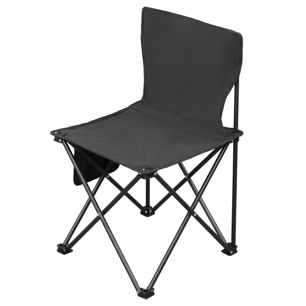 US Local 4pcs, 42X42X70cm Black Camping Chair