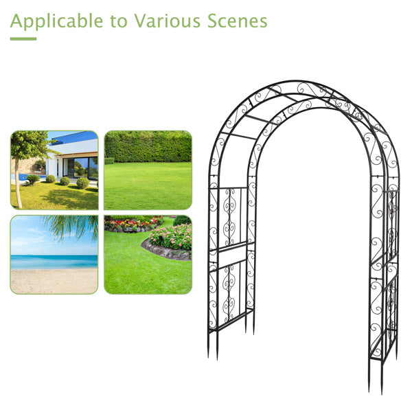 US Local Black Double-layer Iron Arch