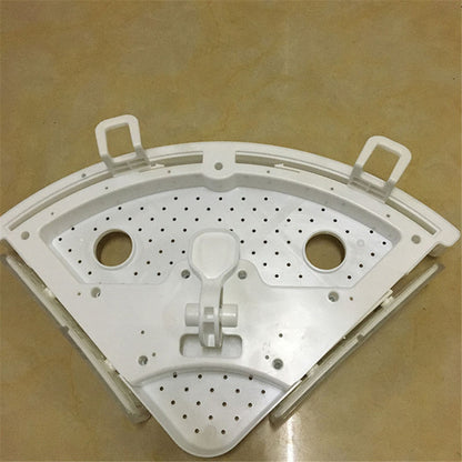 US Local Bathroom Corner Shelf Organizer With Hooks, Easy To Install