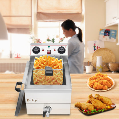 US Local US EH101V-Electric Fryer Silver