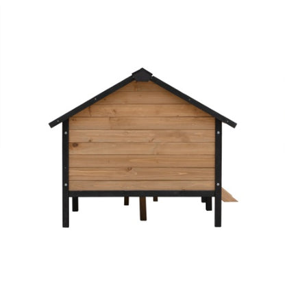 US Local Outdoor Large Wooden Cabin House Style Wooden Dog Kennel With Porch