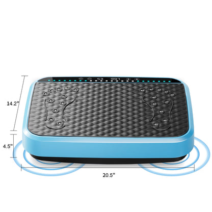 US Local Vibration Plate Exercise Machine, Whole Body Fitness Platform For Lymphatic Drainage, Vibrating Shaker Board With 120 Speed Levels, Weight Loss And Fat Burner Workout Equipment For Women And Menwhite