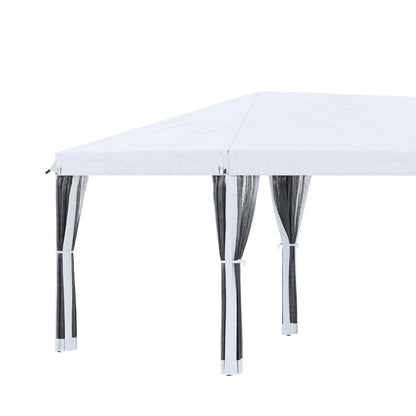 US Local Outsunny 10' X 20' Pop Up Canopy Tent With Netting, Heavy Duty Instant Sun Shelter, Large Tents For