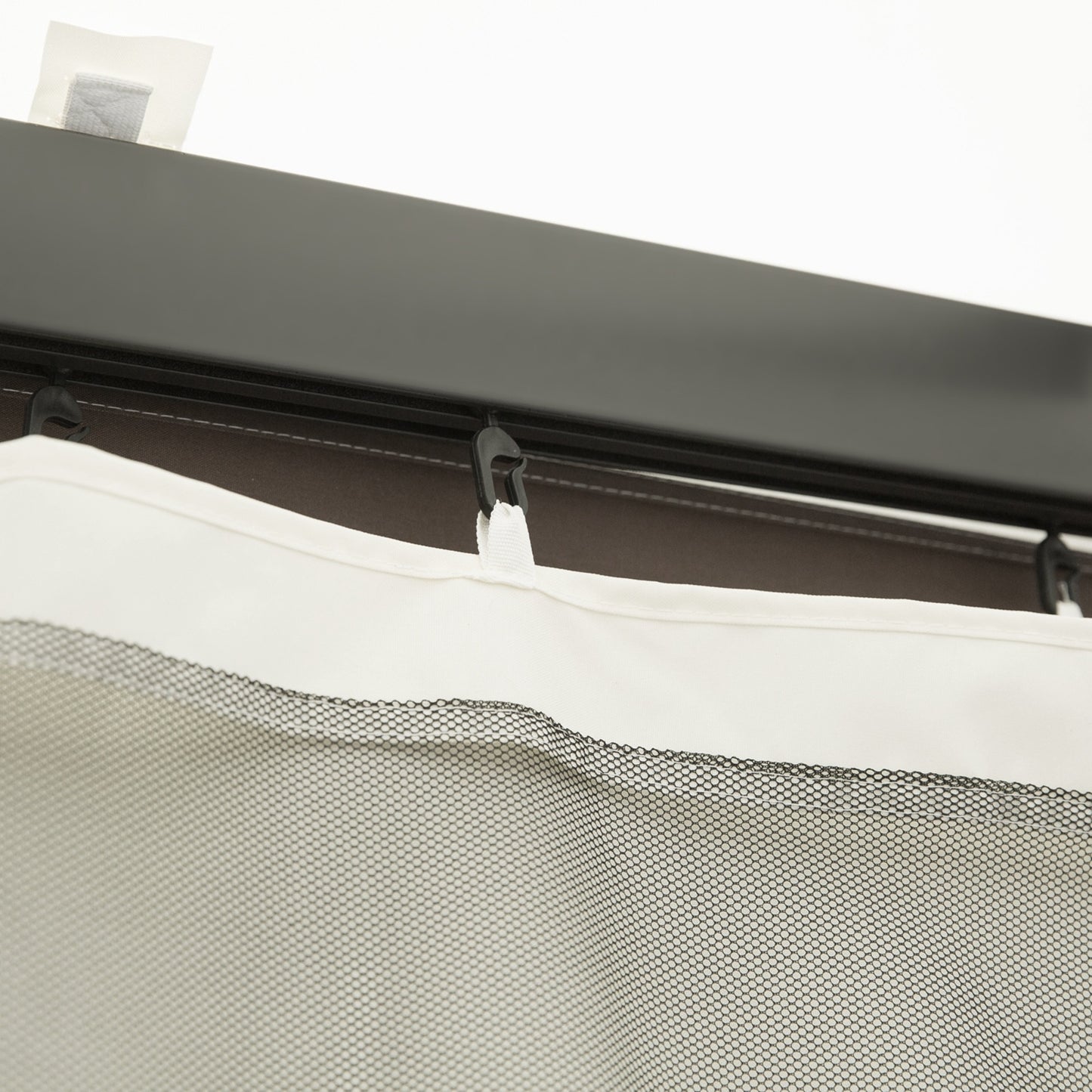 US Local Outsunny 10' X 13' Replacement Mesh Sidewall Netting For Patio Gazebos And Canopy Tents With Zippers