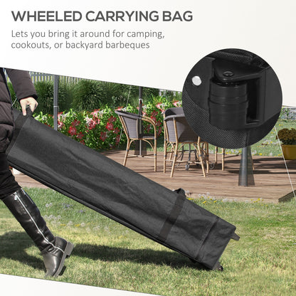 US Local Outsunny 10' X 10' Pop Up Canopy Tent With Netting, Instant Sun Shelter, Tents For Parties, Height A