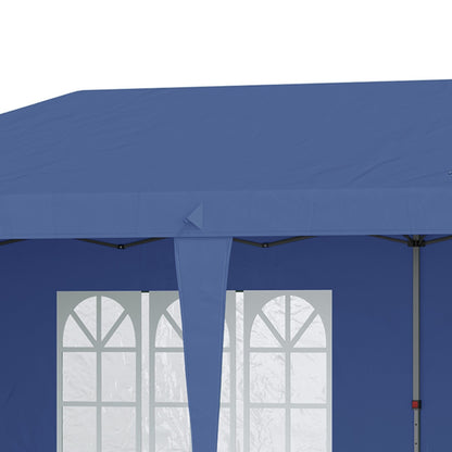 US Local Outsunny 10' X 20' Pop Up Canopy Tent With 4 Sidewalls, Heavy Duty Tents For Parties, Outdoor Instan