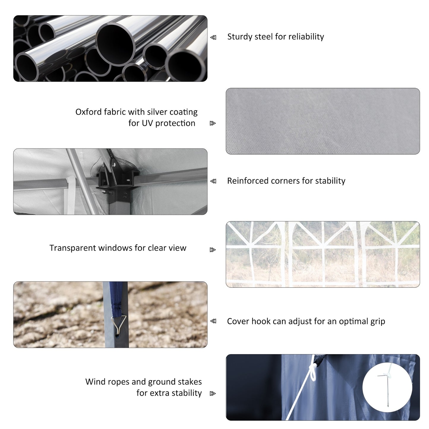 US Local Outsunny 10' X 20' Pop Up Canopy Tent With 4 Sidewalls, Heavy Duty Tents For Parties, Outdoor Instan