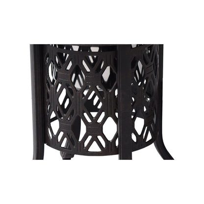 US Local Hand Brushed Patina Bronze Cast Aluminum, Food Grade 304 Stainless Steel Ice Bucket Pail Table Set