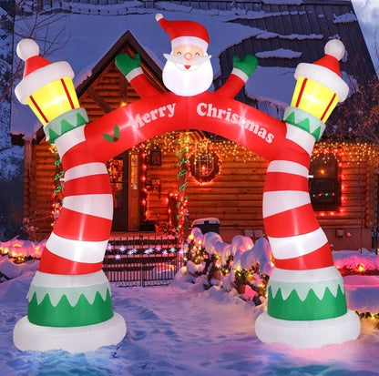 US Local 8.9 FT Lighted Christmas Inflatable Archway