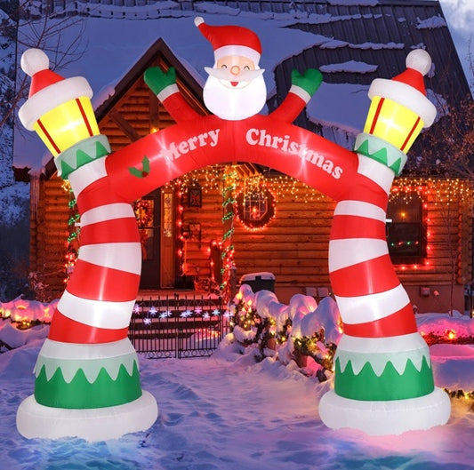 US Local 8.9 FT Lighted Christmas Inflatable Archway