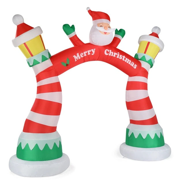 US Local 8.9 FT Lighted Christmas Inflatable Archway