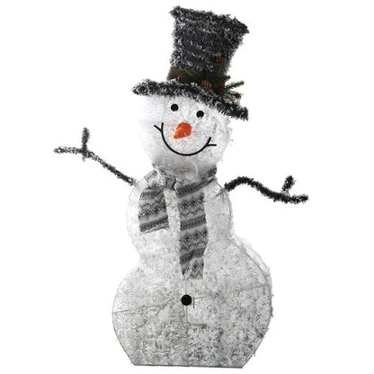 US Local LED Christmas Snowman Decoration Light Collapsible Battery Operated