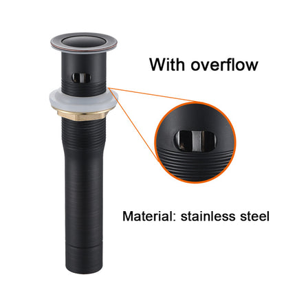 US Local 2 Handles 4-inch Oil Wiped Bronze Bathroom Faucet