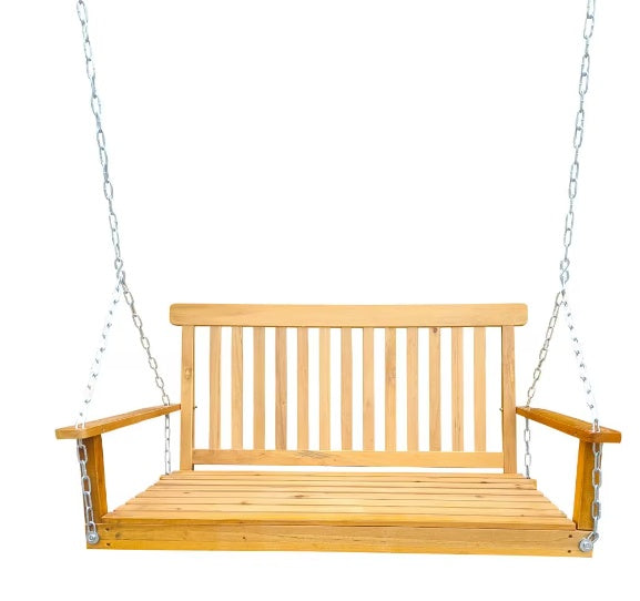 US Local Front Porch Swing With Handrails