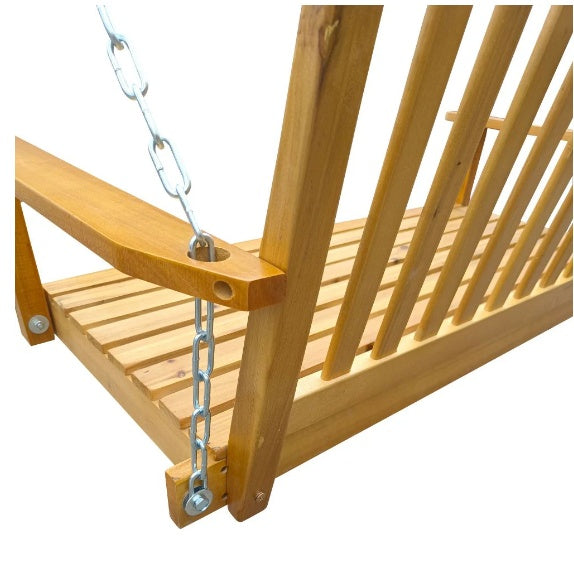 US Local Front Porch Swing With Handrails