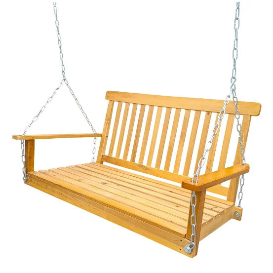 US Local Front Porch Swing With Handrails