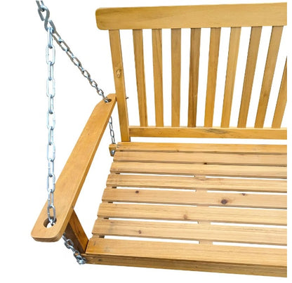 US Local Front Porch Swing With Handrails