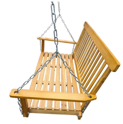 US Local Front Porch Swing With Handrails