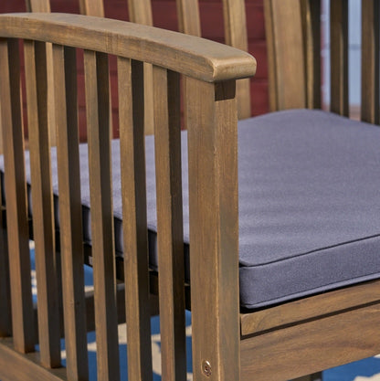 US Local CASA ACACIA DINING CHAIR,2PCS With 2 Cushions