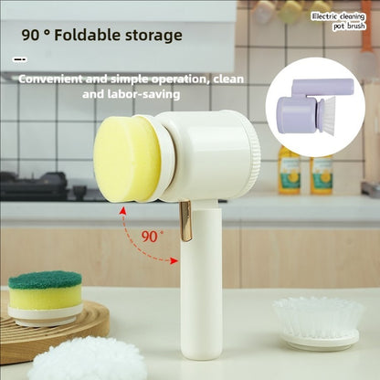 US Local Electric Cleaning Brush Is Equipped With A Variety Of Brush Heads, Which Can Be Flexibly Switched For Different Scenarios Such As Kitchens And Bathrooms To Meet Diverse Cleaning Needs