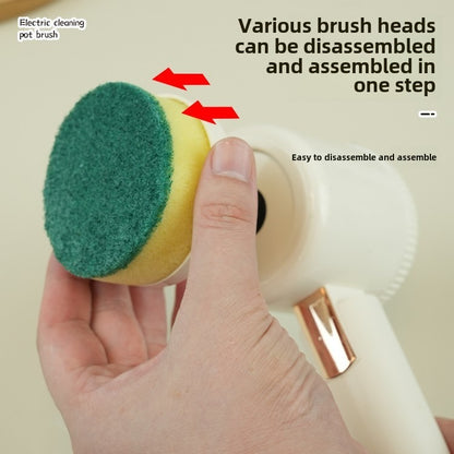 US Local Electric Cleaning Brush Is Equipped With A Variety Of Brush Heads, Which Can Be Flexibly Switched For Different Scenarios Such As Kitchens And Bathrooms To Meet Diverse Cleaning Needs