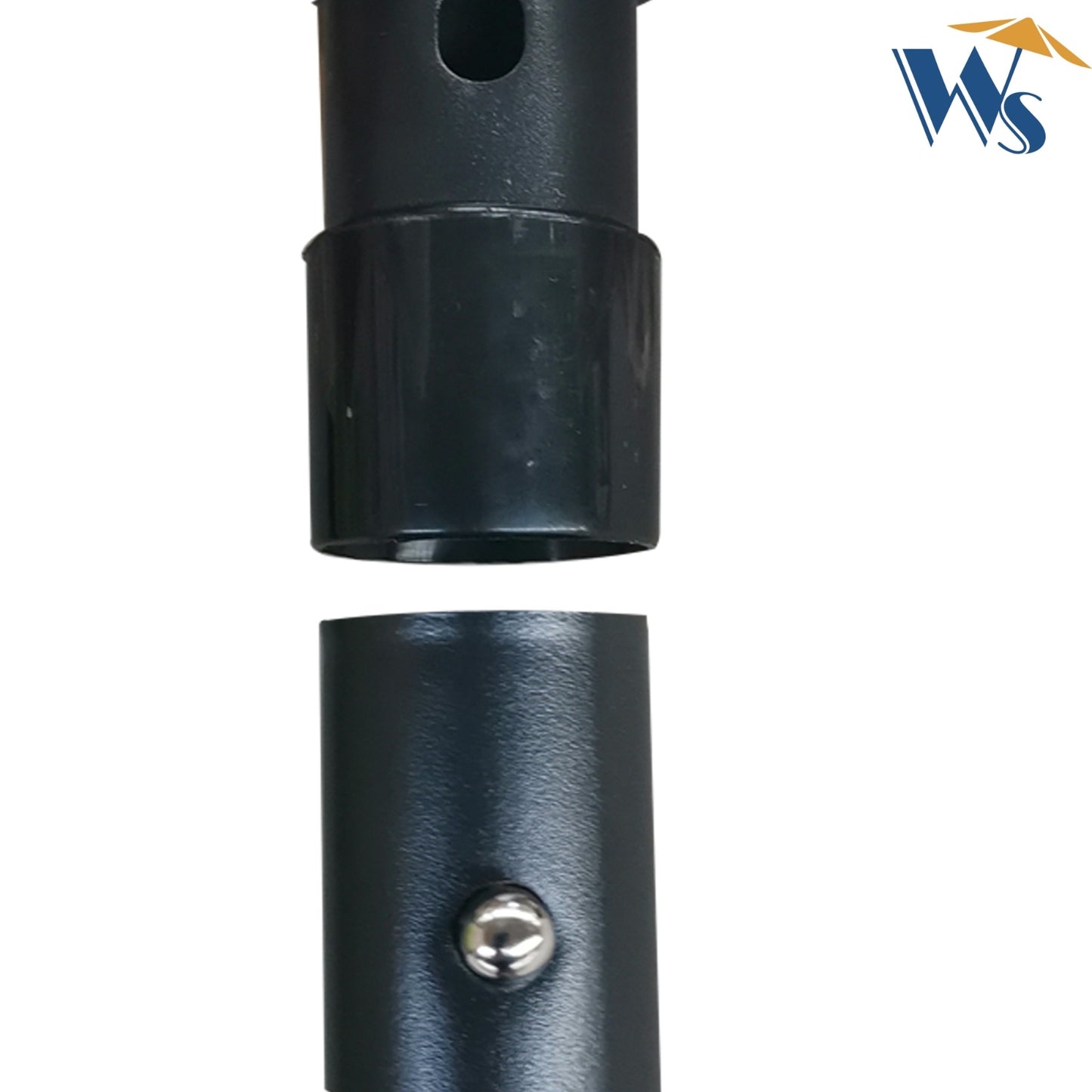 US Local 10x6.5ft Rectangular Solar LED Patio Umbrellas With Crank & Push Button Tilt