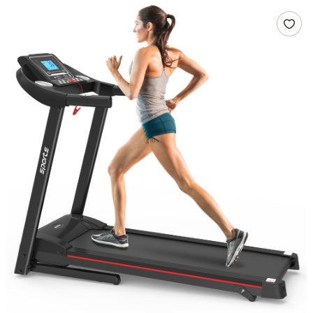 US Local Fitshow App Home Foldable Treadmill With Incline, Folding Treadmill For Home Workout, Electric Walking Running Treadmill Machine 5 LCD Screen 250 LB Capacity Bluetooth Music