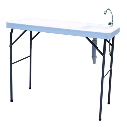 US Local Outdoor Fish And Game Cutting Cleaning Table W Sink And Faucet