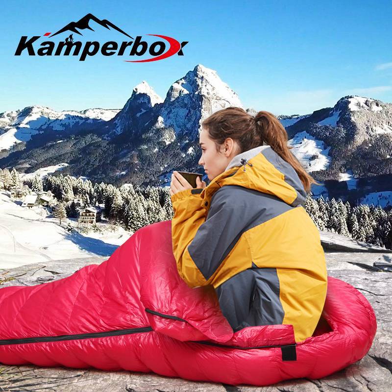 US Local Kamperbox Winter Ultralight Sleeping Bag Winter Camping Equipment CW1100