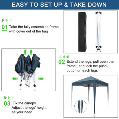 US Local Blue Non Enclosed Folding Shed