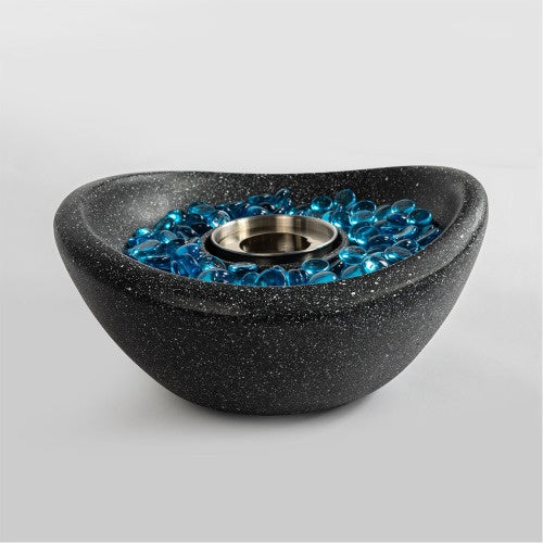 US Local Tabletop Fire Pit Black, Outdoor & Indoor Fire Pit, Portable Concrete Fire Pit, Personal Ethanol Fireplace, Outdoor Table Top Fire Pit, Mini Fire Pit Smokeless Fire Bowl