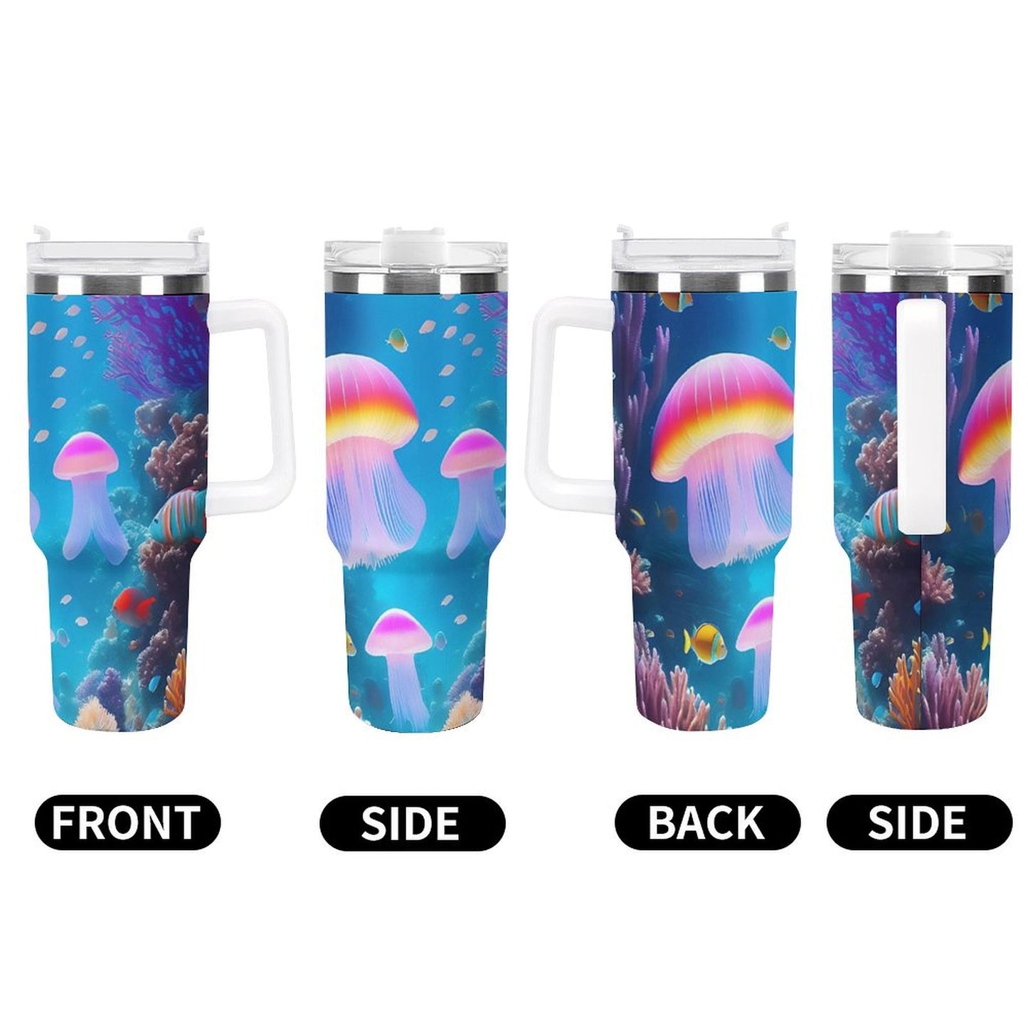 PHDT00451 POD US Local Tumbler 40 oz Large Capacity Car Cup Seahorse