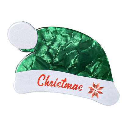 Christmas Acrylic Barrettes Cartoon Printing
