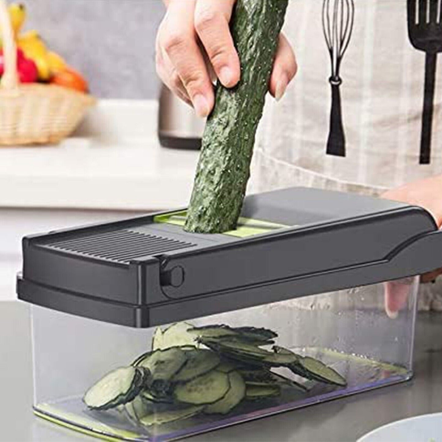 UK Local 15 In 1 Vegetable Chopper, Salad Fruit Vegetable Food Chopper Slicer Peeler