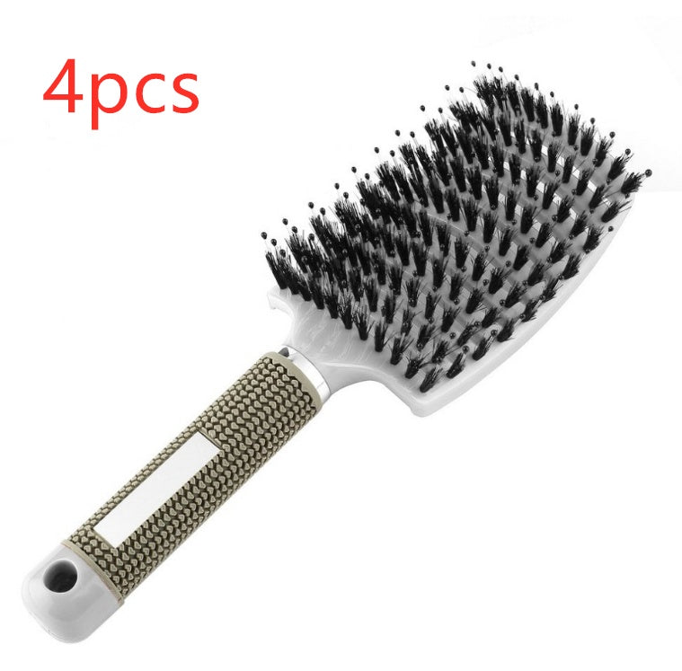 US Local Hairbrush Anti Klit Brushy Haarborstel Women Detangler Hair Brush Bristle Nylon Scalp Massage  Teaser Hair Brush Comb