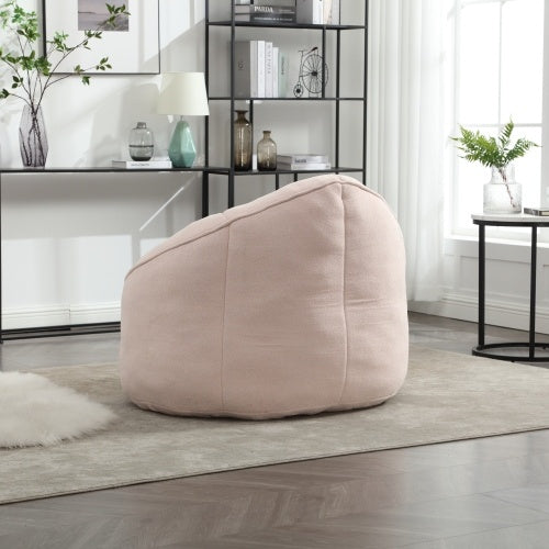 US Local Bedding Bean Bag Sofa Chair High Pressure Foam Bean Bag Chair Material With Padded Foam Padding Compressed Bean Bag With Footrest