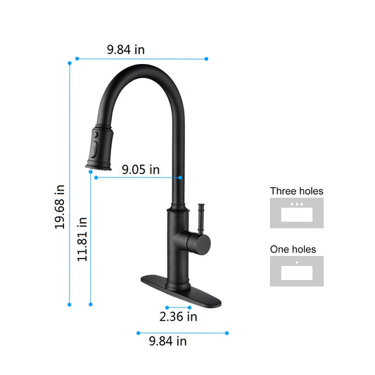 US Local Pull-out Sprinkler Kitchen Faucet