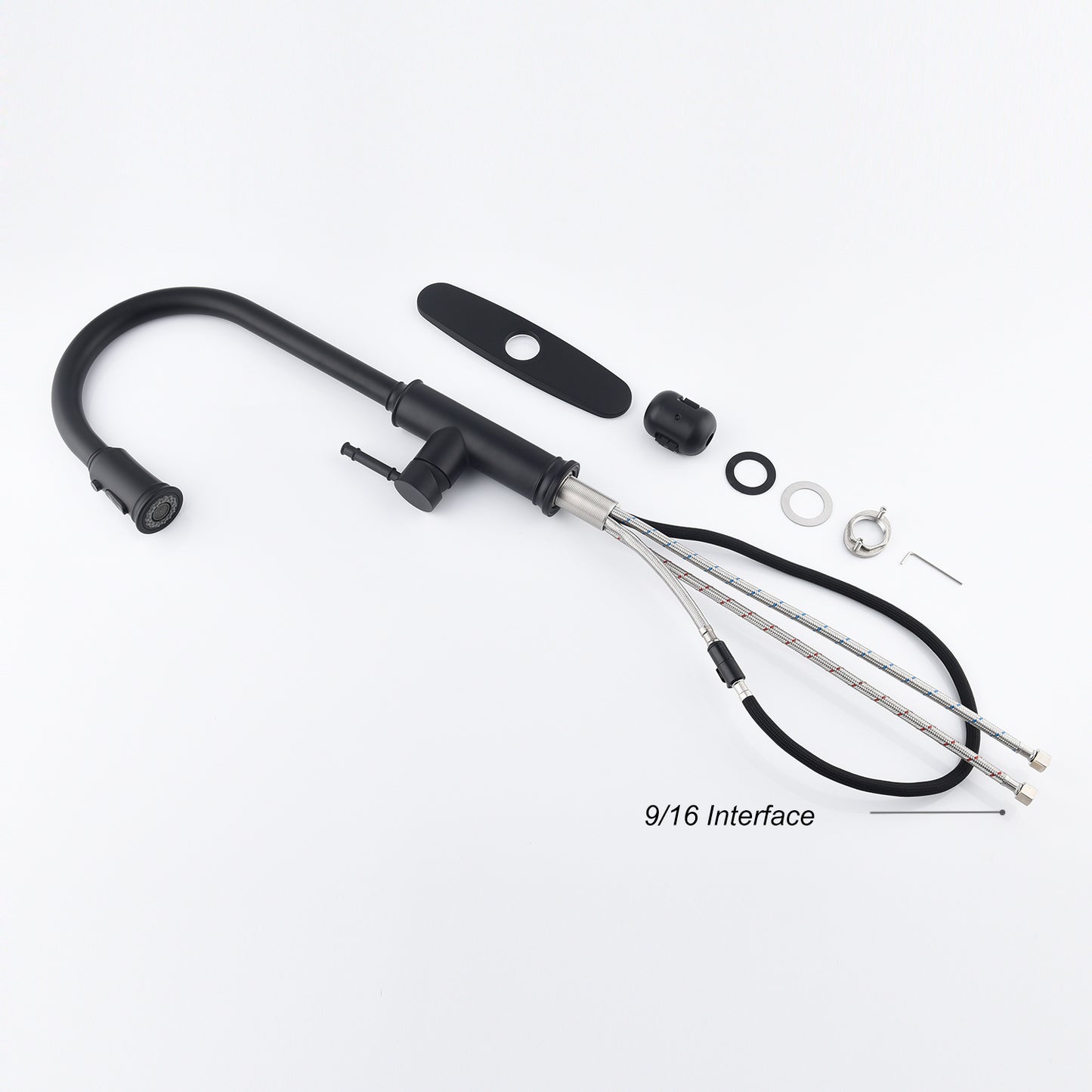 US Local Pull-out Sprinkler Kitchen Faucet