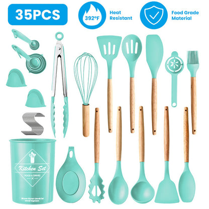 US Local 35 Piece Kitchen Cooking Utensil Set