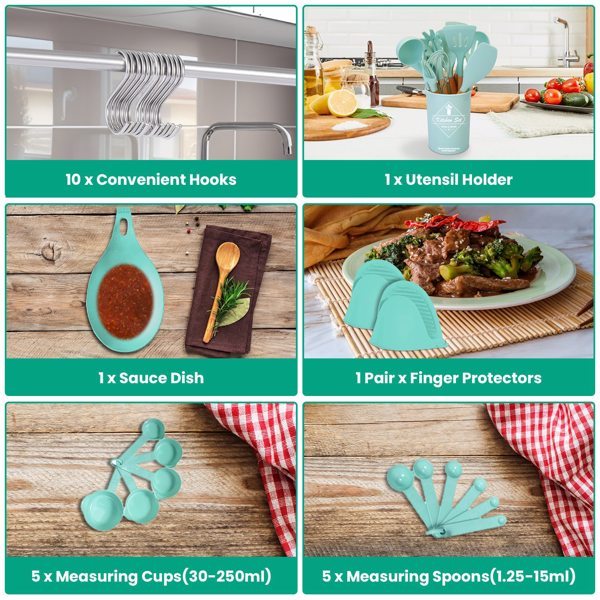 US Local 35 Piece Kitchen Cooking Utensil Set