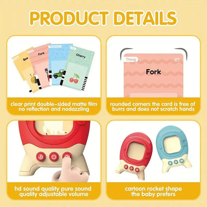 US Local Toddler Toys Talking Flash Cards For 1 2 3 4 5 6 Year Old Boys And Girls, Autism Sensory Toys For Autistic Children, Learning Educational Montessori Speech Therapy 224 Sight Words Kids Gifts