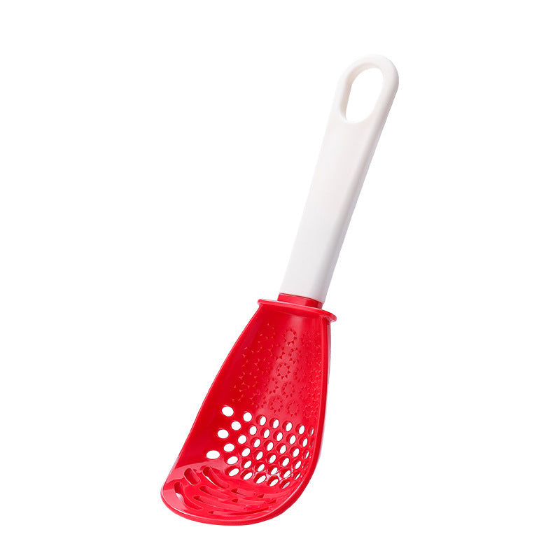 USA Local Multifunctional Slotted Spoon Grinding Cooking Spoon Mashed Auxiliary Food Ginger Garlic Spoon Press Potatoe Stir-frying Spatula Kitchen Gadget