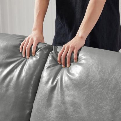 US Local Lounge Living Room Office PVC Leather Accent Arm Chair With Extra Thick Padding