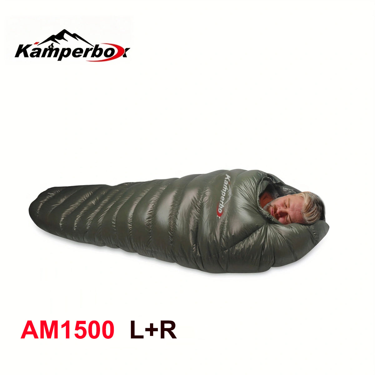 US Local Kamperbox Outdoor Down Sleeping Bag Winter Warm And Waterproof Outdoor Sleeping Bag Camping Tourism Down Sleeping Bag