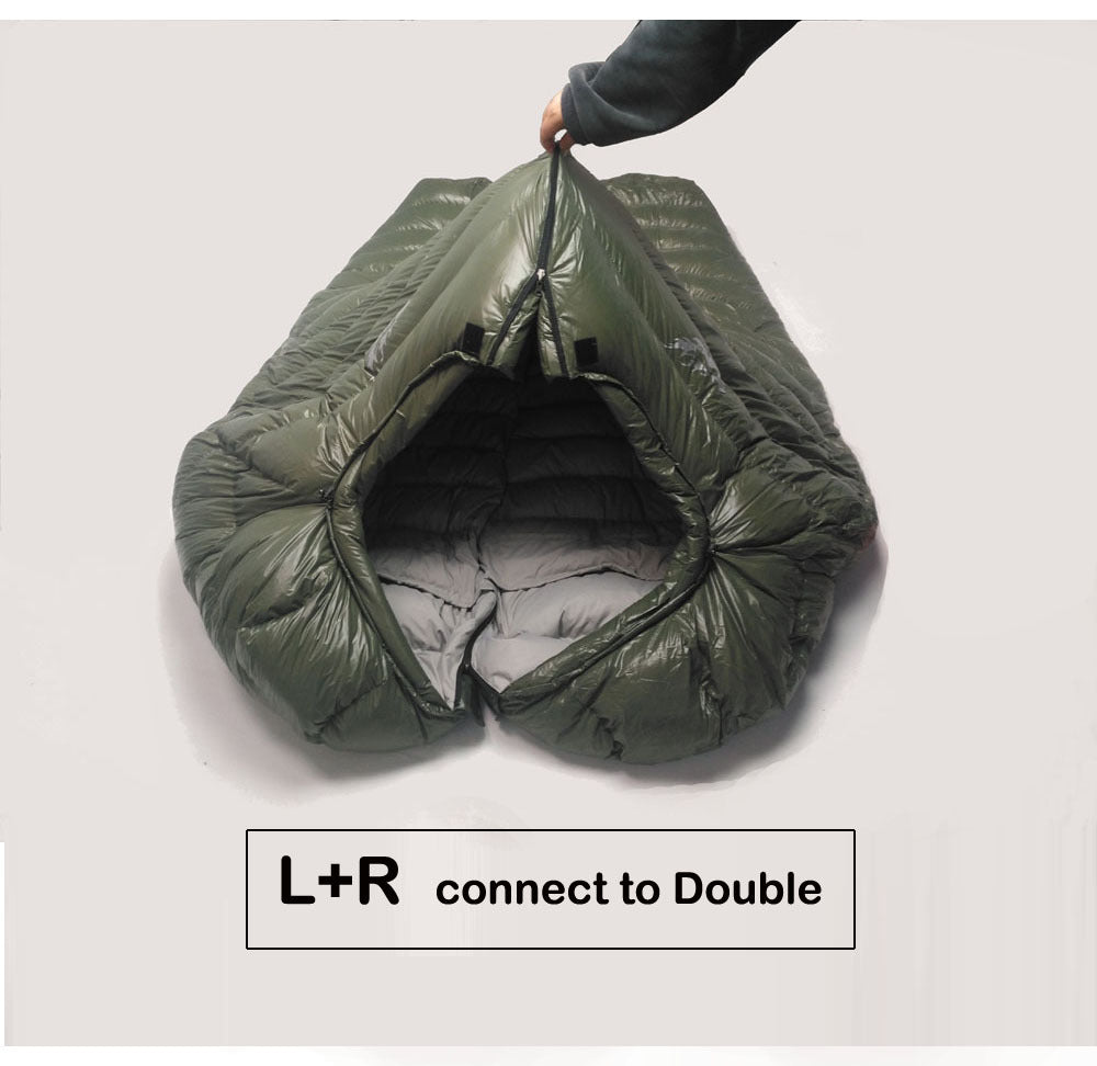 US Local Kamperbox Outdoor Down Sleeping Bag Winter Warm And Waterproof Outdoor Sleeping Bag Camping Tourism Down Sleeping Bag