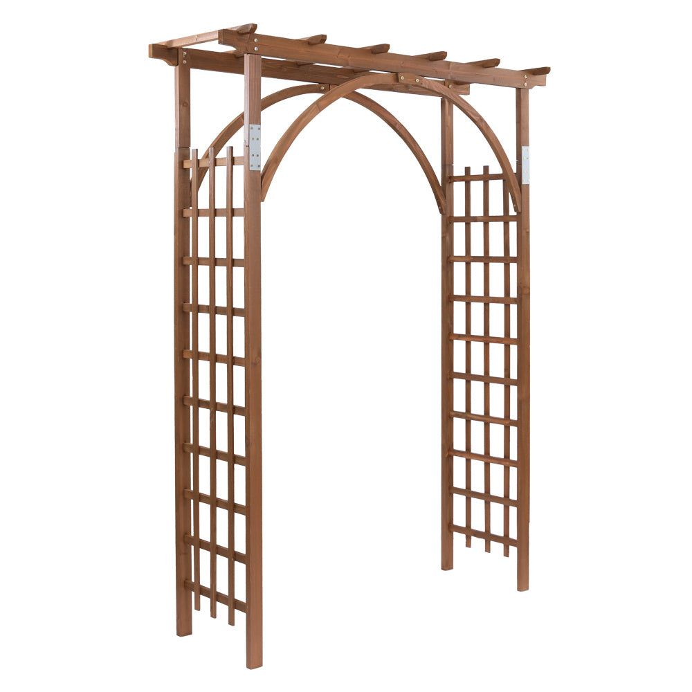 US Local 7FT Dark Brown Garden Arch